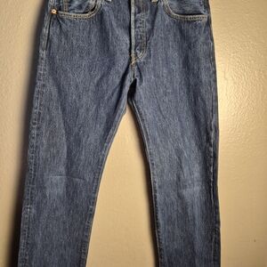 Levi's 501 Button-fly Men's Straight Blue Jeans